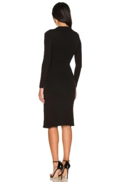 Violet Midi Dress Black -Bardot Store AAYR WD11 V3