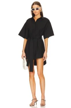 Kimono Mini Dress Black -Bardot Store AEXR WD6 V1 1