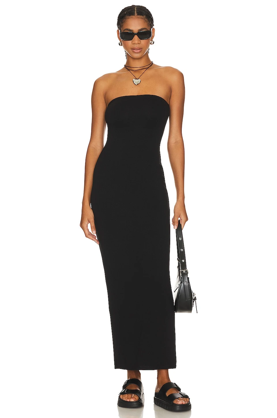X Revolve Essential Dunn Maxi Dress Noir 1 X Revolve Essential Dunn Maxi Dress Noir