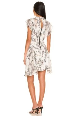 AllSaints Fleur Buruberu Dress White -Bardot Store ALLR WD100 V3