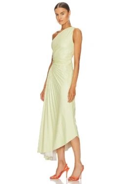A.L.C. Delfina Dress Canary -Bardot Store ALX WD392 V3