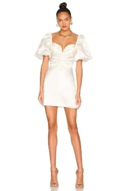 X REVOLVE Santucci Dress Ivory