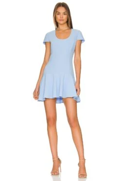 Debby Dress Baby Blue 7 Debby Dress Baby Blue -Bardot Store AMAN WD1569 V4