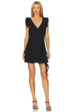 Carissa Mini Dress Black -Bardot Store AMAN WD1858 V1 1