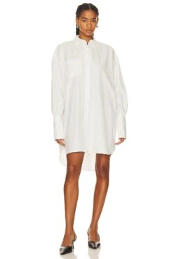 ANINE BING Maxine Dress White