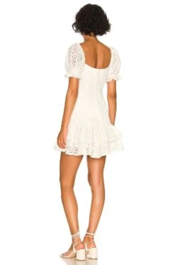 Roseville Dress White 5 Roseville Dress White -Bardot Store ASTR WD245 V3