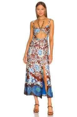 Nisa Dress Brun Blossom