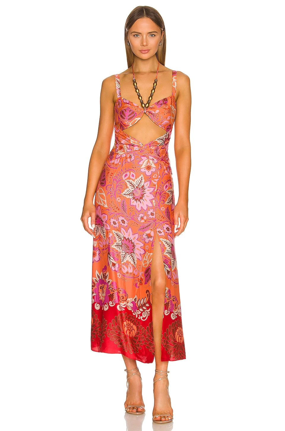 Nisa Dress Brun Blossom 5 Nisa Dress Brun Blossom - Image 5