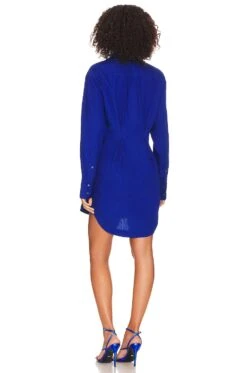 Clay Shirt Dress Cobalt -Bardot Store AXLR WD75 V3