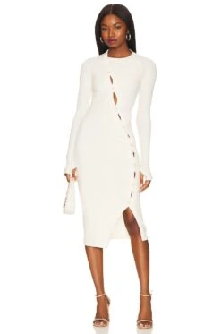 Pearson Midi Dress Ivory