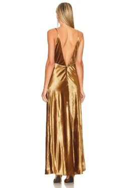 Bardot Capri Velour Slip Dress Marigold -Bardot Store BARD WD554 V3