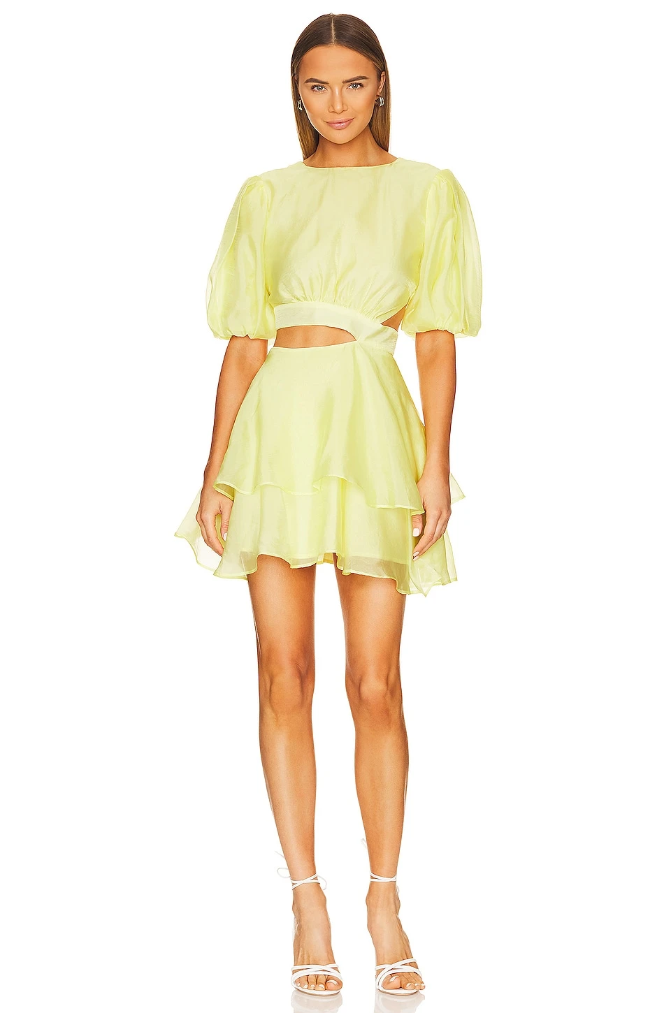 Bardot Enya Organza Mini Dress Sunshine 1 Bardot Enya Organza Mini Dress Sunshine