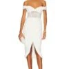 Bardot Novacane Midi Dress Orchid White