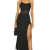 BEC + BRIDGE Max Halter Gown Black