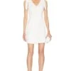 BCBGeneration Tie Sleeve Mini Dress Ivory