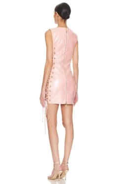 Caroline Mini Dress Pink & Multi -Bardot Store BROR WD503 V3