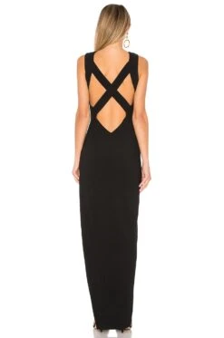 Sherry Slit Maxi Black -Bardot Store BTWR WD322 V4