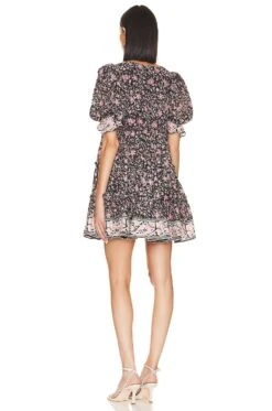 Lauren Mini Dress Fan Print -Bardot Store CLEO WD435 V3