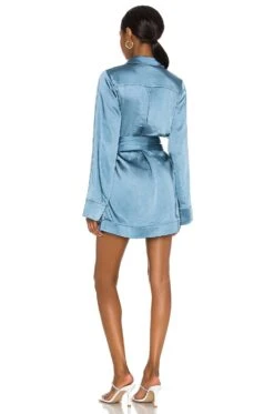 Camila Coelho Priscilla Mini Dress Blue -Bardot Store COEL WD133 V3