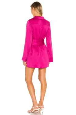 Camila Coelho Priscilla Mini Dress Magenta -Bardot Store COEL WD97 V3