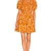 DIANE VON FURSTENBERG Roberta Dress Paisley Buds Marigold