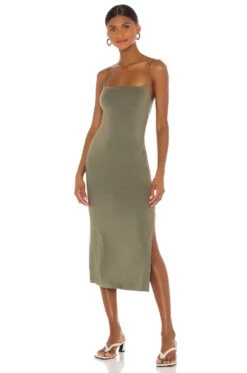 Strappy Side Slit Dress Black -Bardot Store ENZA WD299 V1