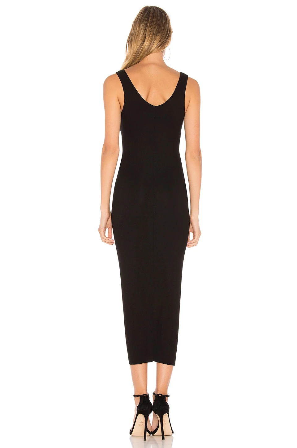 Rib Tank Dress Black 3 Rib Tank Dress Black - Image 3