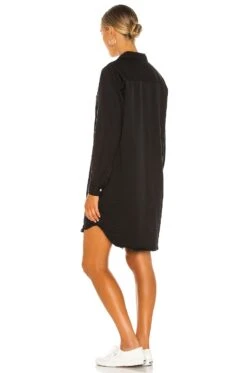 Mary Woven Button Up Dress Blackout -Bardot Store FNKE WD5 V3