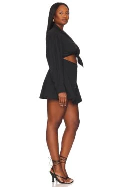 Jocelyn Mini Dress Black -Bardot Store FORL WD1050 V4