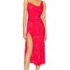 Ilana Midi Dress Red