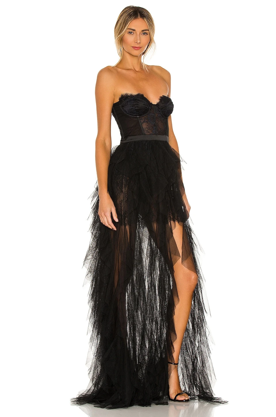 X REVOLVE Bustier Gown Black 2 X REVOLVE Bustier Gown Black - Image 2