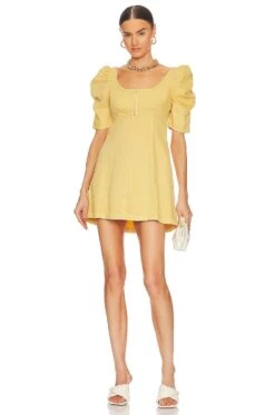 FREE PEOPLE Cheyenne Denim Mini Sand Dune