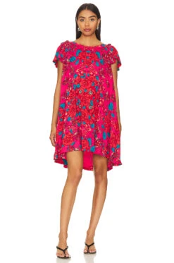 FREE PEOPLE Yara Mini Dress Rose Combo