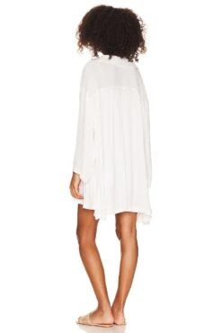 FREE PEOPLE Moonstruck Mini Dress Ivory -Bardot Store FREE WD2537 V3
