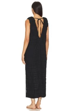 FREE PEOPLE Agatha Midi Dress Black -Bardot Store FREE WD2579 V3