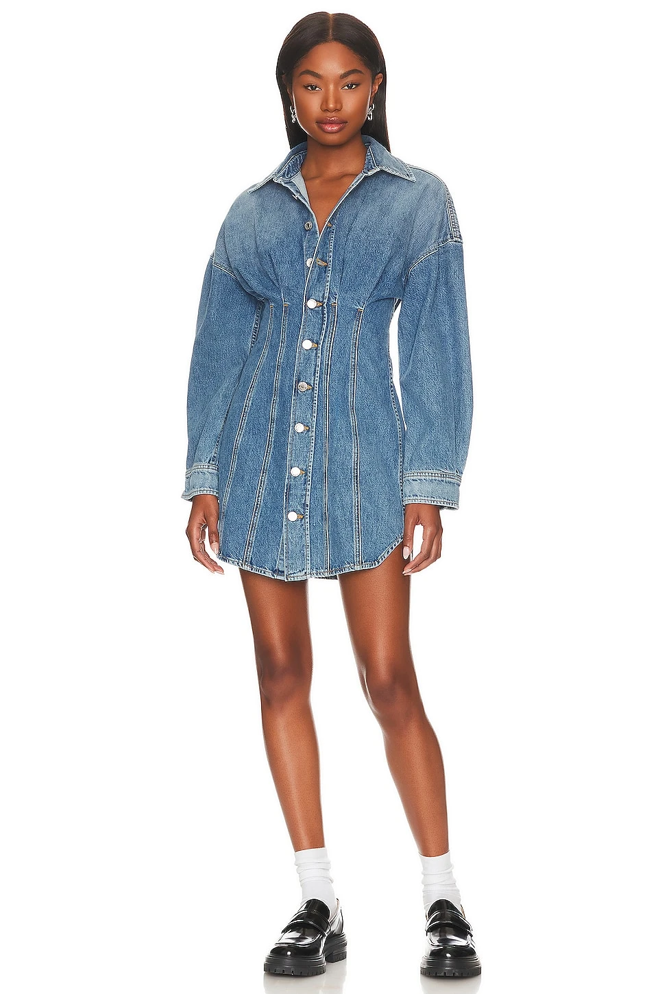 Grace Corset Shirt Dress Sutro Heights 1 Grace Corset Shirt Dress Sutro Heights