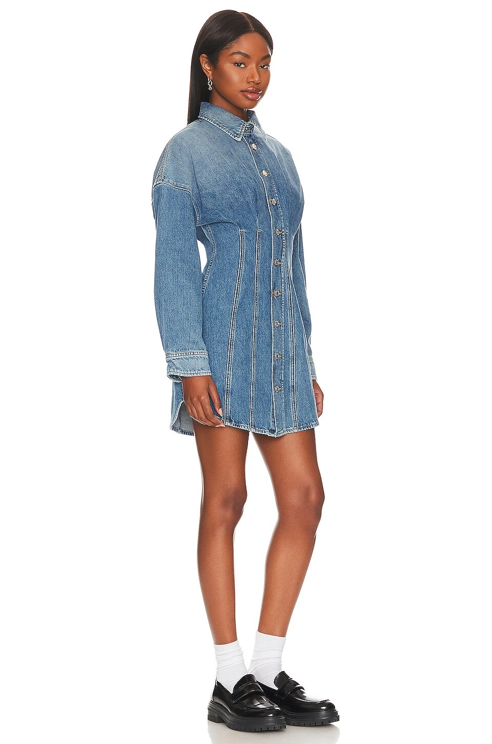 Grace Corset Shirt Dress Sutro Heights 2 Grace Corset Shirt Dress Sutro Heights - Image 2