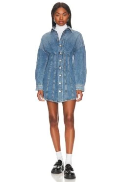 Grace Corset Shirt Dress Sutro Heights 7 Grace Corset Shirt Dress Sutro Heights -Bardot Store GRLR WD53 V4