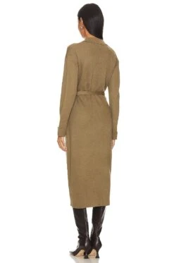Melina Cardigan Dress Olive -Bardot Store HEAR WD347 V3