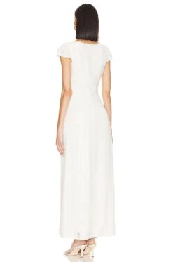 X REVOLVE Simone Maxi Dress White -Bardot Store HOOF WD968 V3