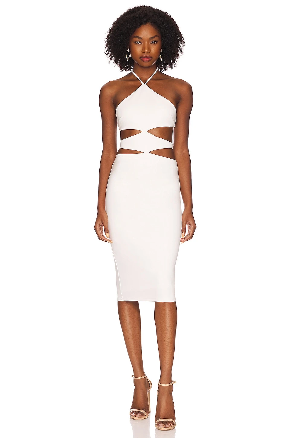 Silvana Midi Dress White 5 Silvana Midi Dress White - Image 5