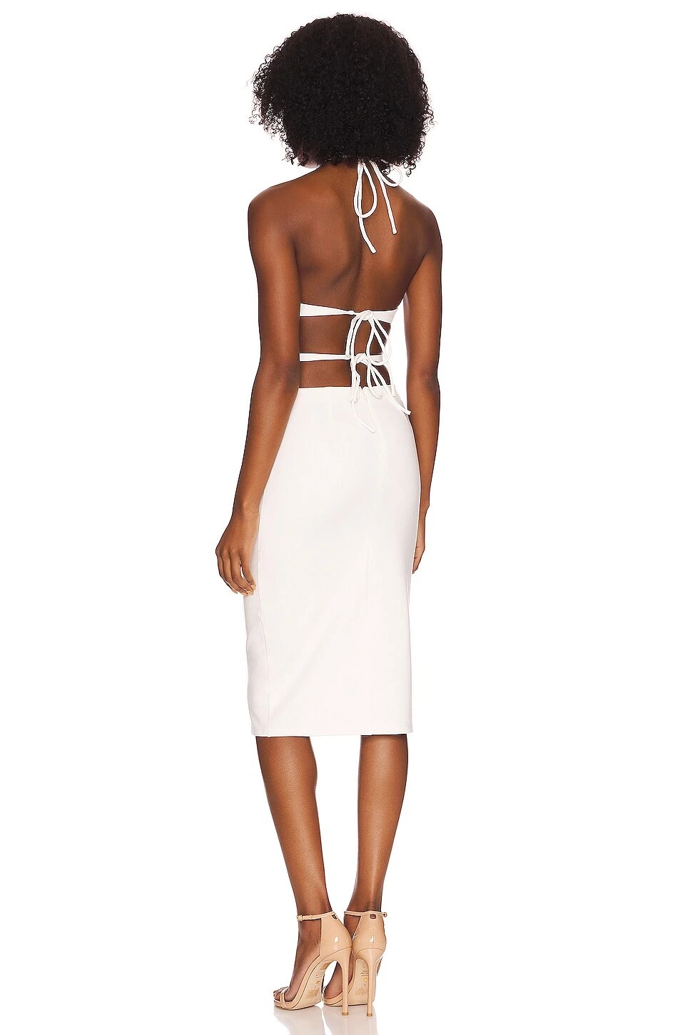Silvana Midi Dress White 3 Silvana Midi Dress White - Image 3