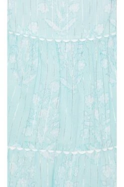 Trapeze Mini Dress Turquoise & Silver -Bardot Store JULR WD47 V4