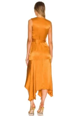 Rhoda Soldi Maxi Dress Safran -Bardot Store KARI WD499 V3