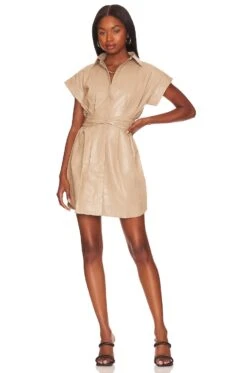 Shores Mini Dress Bison 7 Shores Mini Dress Bison -Bardot Store KARI WD551 V4