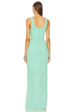 Giulia Knit Maxi Dress Tiffany Blue -Bardot Store KARI WD590 V3
