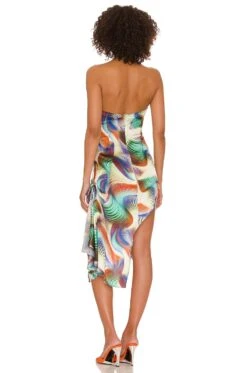 Qi Pao Mini Dress Mix Print -Bardot Store KIMR WD32 V4