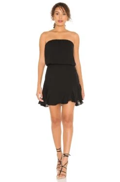 Strapless Mini Dress Black -Bardot Store KISA WD392 V1 1