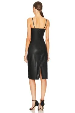 Dream Faux Leather Dress Black -Bardot Store LAGR WD146 V3
