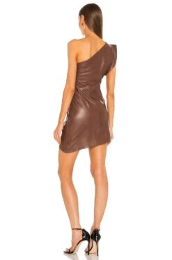 X REVOLVE Corey Mini Dress Tan 9 X REVOLVE Corey Mini Dress Tan -Bardot Store LARX WD8 V3